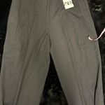 ZARA pinstripes double breasted black pantsuit Photo 11