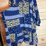 Ella Blue and Black Patterned Dress Size 3X Photo 3