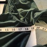 BODEN DARK GREEN VELOUR MIDI DRESS LONG SLEEVE WITH SWEETHEART NECK LINE SIZE 10 Photo 9