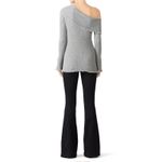 Revolve N12H Lilian Knit Asymmetric Sweater Gray Ribbed size XS Photo 2