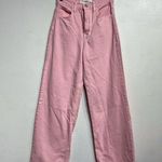 Just Black  Denim Pink High Rise Wide Leg Jeans Sz 24 Photo 1