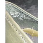 Predictions Vintage Green Leather Block Heel Chunky Loafers 7.5 Photo 6