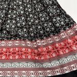 Torrid Black Pink Mini Challis Short Sleeved Tiered Pockets Flare Dress Size 1X Photo 8