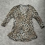 Jordan Taylor  Animal Print Sheer Swim Cover-Up Photo 4
