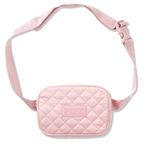Victoria's Secret  PINK Logo Quilted Belt Bag Fanny Pack Waist Purse Pink Logo Photo 0
