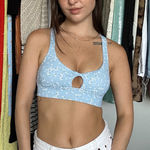 Dippin' Daisy's Dippin Daisy’s Blue Floral Sport bra Photo 0