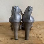 Coach  vintage silver  y2k strappy leather heels Photo 6