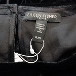 Eileen Fisher  Petite Silk Blend Velvet Crew Neck Dress Photo 3