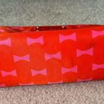 Kate Spade Cosmetic Makeup Bag Orange Pink Photo 2