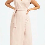 Everlane  Wrap Dress Midi V-Neck Sleeveless‎ Casual Workwear Blush Pink S Photo 0