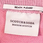 Scotch & Soda  Size Medium Washed Pink Basic Twisted Front Cropped Sweatshirt Photo 4