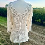 Adiva off white crochet knit shirt Photo 5