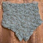 Free People  Scrunch It Up Micro Booty Shorts Chambray Combo Blue Silver Small NW Photo 1