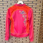 Johnny Was  Orange And Pink Embroidered Jacket Size Medium Photo 1