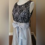 Sangria NEW  Black Lace & Silver Modcloth Sleeveless Party Cocktail Dress Size 12 Photo 2