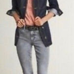 CAbi  Jeans Women's Size 4 High Skinny Gray Vapor Wash Distressed Jeans #3939 Photo 0