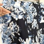 S.C.& Co Athletic Tummy Control Skort in Navy Blue White Floral Photo 4