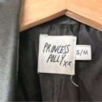 Princess Polly Women's Black faux Leather blazer Jacket M Photo 3