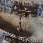 Missguided  - riot high rise mom jeans with fringed ankles size 12 Photo 5