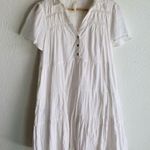Anthropologie  Georgina Tiered Shirtdress White Sz Small Photo 2