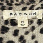 Pac Sun Leopard Print Shirt Short Sleeve Button Down Collar Size M Photo 4
