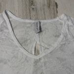 Varley  Marr Tee in Sheer White Open-Back Size Small Photo 2