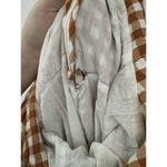 Saylor Jumpsuit Women Medium Orange White Bohemian Wide Leg Western Gingham RTR Photo 7