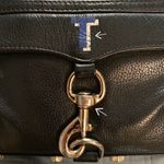 Rebecca Minkoff Mini MAC monogram Initial Black Leather Crossbody Bag Photo 8