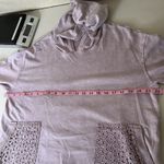 Jane and Delancey  Hooded Sweatshirt Size Medium‎ Lilac Lavender Eyelet Pockets Photo 3