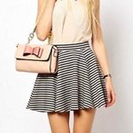 Charlotte Russe Black & White Striped Skirt Photo 0