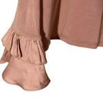 Generation Love  New York Pink Ruffles on Chest and Cuffs Shirt Women’s Medium‎ Photo 2