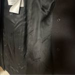 Burberry  Wool Cashmere Blend Leather Trim Tailored Coat Women US2 Photo 9