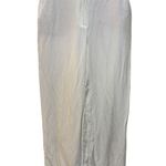 ZARA Off-White Shiny Straight Leg Linen Trouser Pants Size XS Photo 0