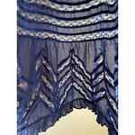 Free People Intimately Free blue open knit lace trim Tank Sz XS Photo 11