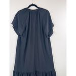 Brochu Walker Womens Dress Black The Seda Flutter Mini V Neck A Line Medium Photo 8