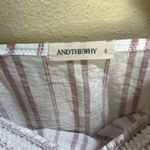 And The Why small Women’s Striped Off Shoulder Peasant Top Photo 3