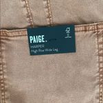 Paige  Women's Harper Jeans with Flutter Waistband Self Belt, Mocha, Size 34, NWT Photo 8