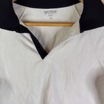 Splits59 Womens Tiger French Terry Rugby Sweater Size XS Cropped White Black Photo 4