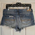 Abercrombie & Fitch Denim Cutoff Jean Shorts Womens 6 Embroidered Floral Y2K Photo 6