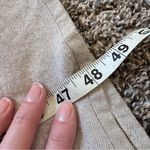 Vintage Beige Pleated Button Down Midi Dress Womens M Casual 90s Preppy Fall Tan Size M Photo 1