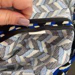 ZARA  Blue Geometric Plaid Shift Dress Size S Minimalist Retro Mod Print Chic Photo 8