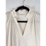 Amanda Uprichard  Womens Dress White Saffron Midi V Neck Tiered A Line Flowy XS Photo 8