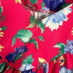 Vintage Plus Size Womens Top MuuMuu Shirt Peasant Hawaiian Pink Floral Boho Photo 6