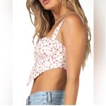 Princess Polly  Yellow Floral Bustier Corset Top Mini Cropped Size 2 Photo 2