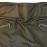 D. Jeans Womens Olive Green Vegan Leather Midi Skirt Size: 14 Photo 1