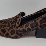 Sole Society  Marty Leopard Animal Print Loafers Heel Pointed Vamp Shoes Size 8M Photo 1