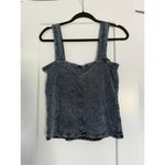 Michael Lauren $118 New  Denim Look Corset Tank - Small Photo 5