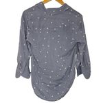L'Agence L’AGENCE Ryan Star Blue White Star Tunic Blouse Button Down XS Photo 4