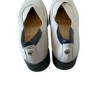 Ukies women’s platform loafers comfort slip on shoes gray leather size 8 Photo 2