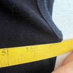 Vintage Y2K Black Cowl Neck Top 2000s Glam Minimalist 90s Classic Medium Photo 4